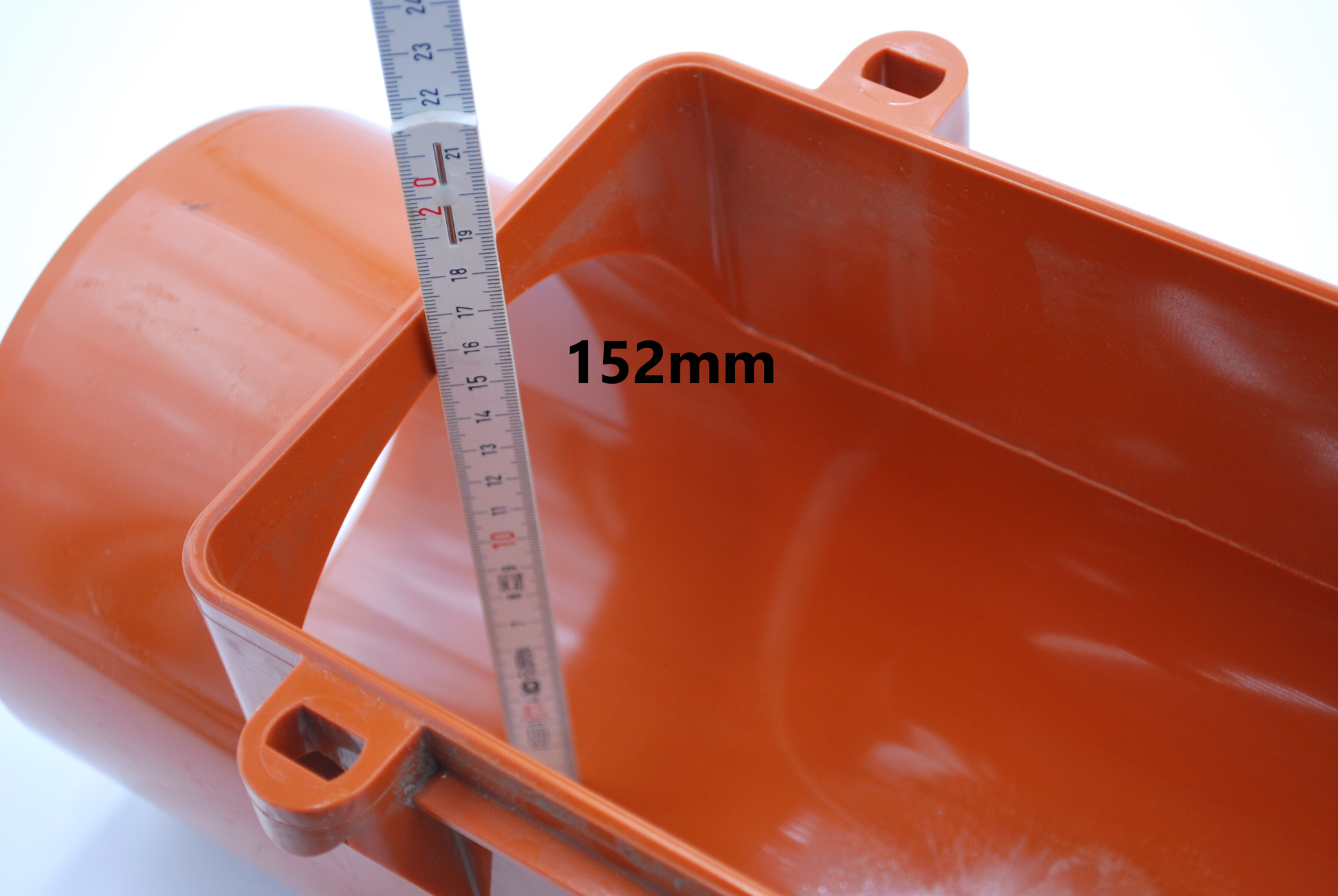 Maße Reinigungsöffnung eckiges Putzstück für EasySafe 160-E: Rohr-Innendurchmesser 152mm